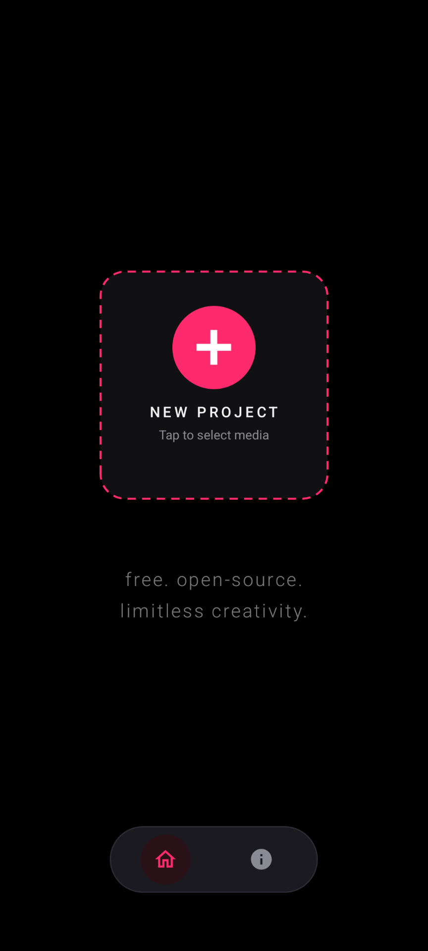 LibreCuts Welcome and Home Screen